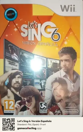 Let's Sing 6: Versión Española Nintendo Wii, Spain box front
