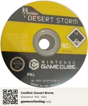 Conflict: Desert Storm Nintendo GameCube, PAL disc