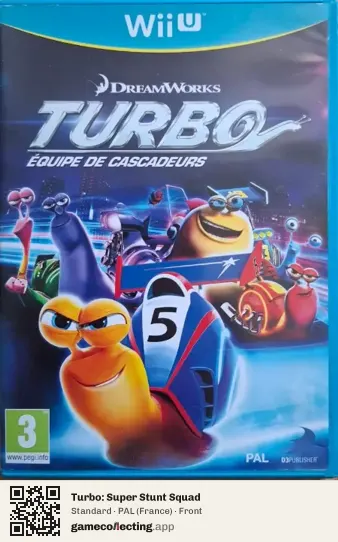 Turbo: Super Stunt Squad Nintendo Wii U, France box front