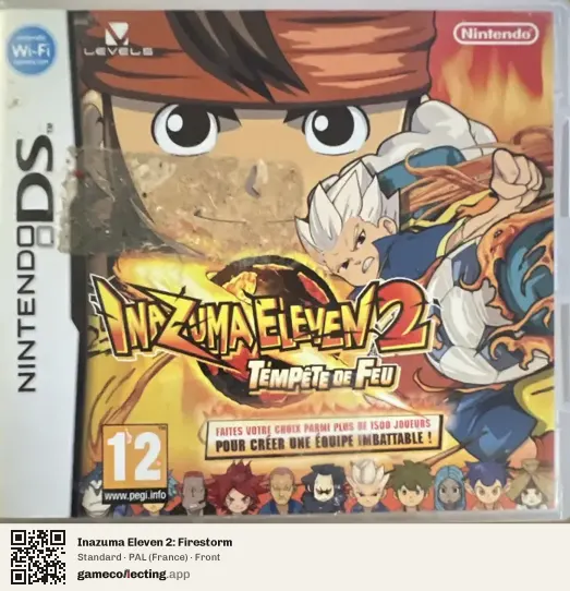 Inazuma Eleven 2: Firestorm Nintendo DS, France box front