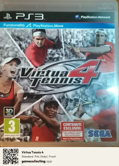 Virtua Tennis 4 PlayStation 3, Italy box front