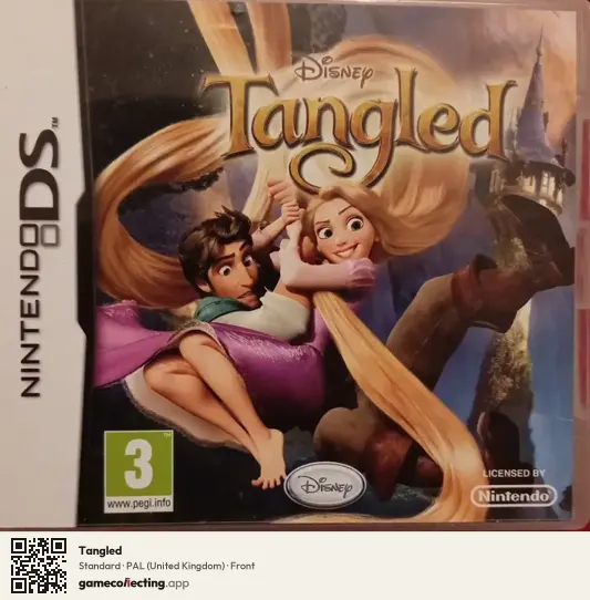 Tangled Nintendo DS, United Kingdom box front