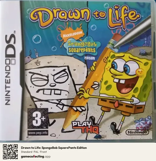 Drawn to Life: SpongeBob SquarePants Edition Nintendo DS, PAL box front