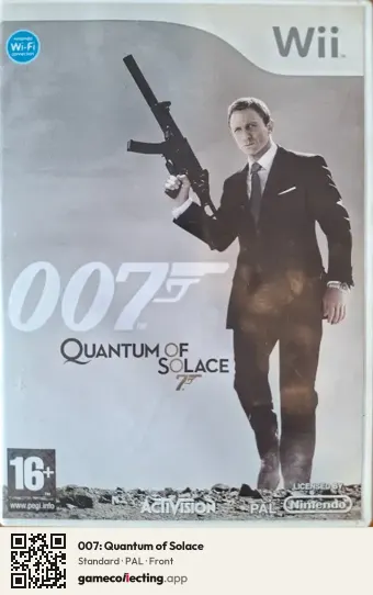 007: Quantum of Solace Nintendo Wii, PAL box front