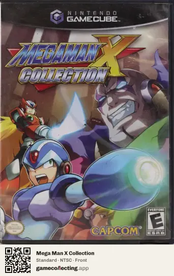 Mega Man X Collection Nintendo GameCube, NTSC box front