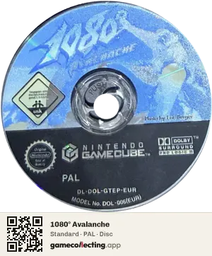 1080° Avalanche Nintendo GameCube, PAL disc