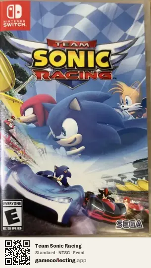 Team Sonic Racing Nintendo Switch, NTSC box front