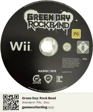 Green Day: Rock Band Nintendo Wii, PAL disc