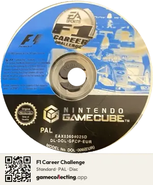 F1 Career Challenge Nintendo GameCube, PAL disc