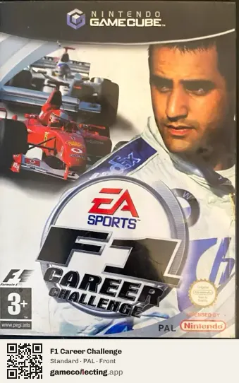 F1 Career Challenge Nintendo GameCube, PAL box front