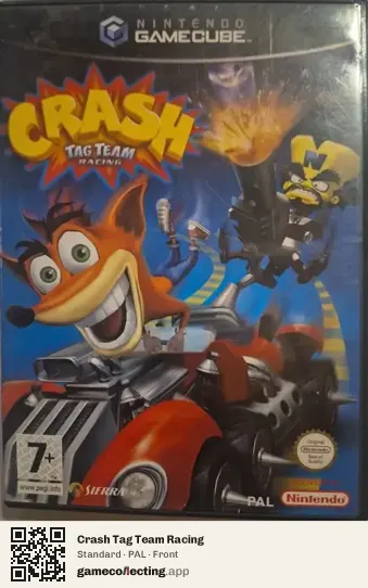 Crash Tag Team Racing Nintendo GameCube, PAL box front
