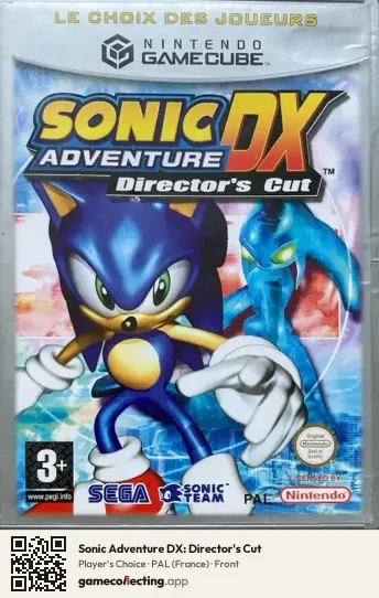 Sonic Adventure DX: Director's Cut Nintendo GameCube, France box front