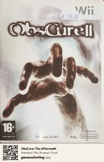 ObsCure: The Aftermath Nintendo Wii, France box front