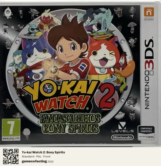 Yo-kai Watch 2: Bony Spirits Nintendo 3DS, PAL box front