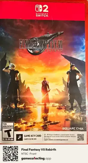 Final Fantasy VII Rebirth Nintendo Switch 2, NTSC box front