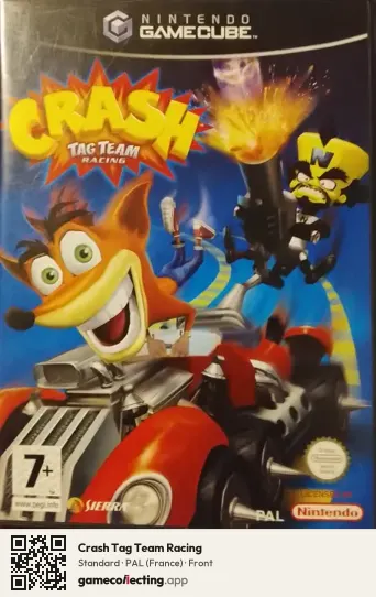 Crash Tag Team Racing Nintendo GameCube, France box front