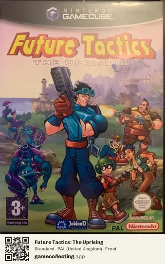 Future Tactics: The Uprising Nintendo GameCube, United Kingdom box front