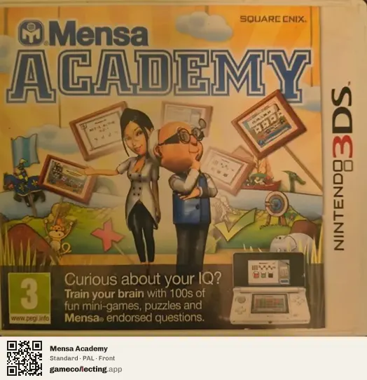 Mensa Academy Nintendo 3DS, PAL box front
