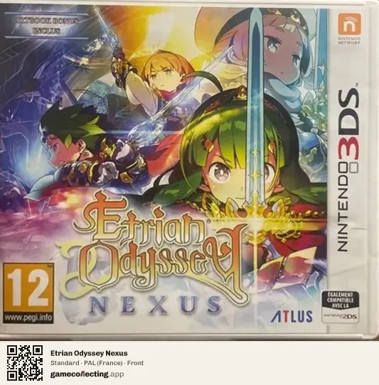 Etrian Odyssey Nexus Nintendo 3DS, France box front