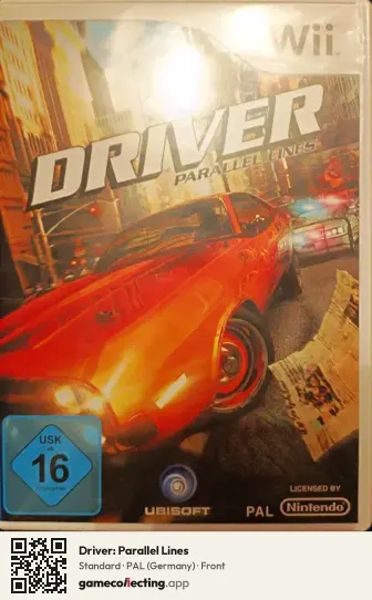 Driver: Parallel Lines Nintendo Wii, Germany box front