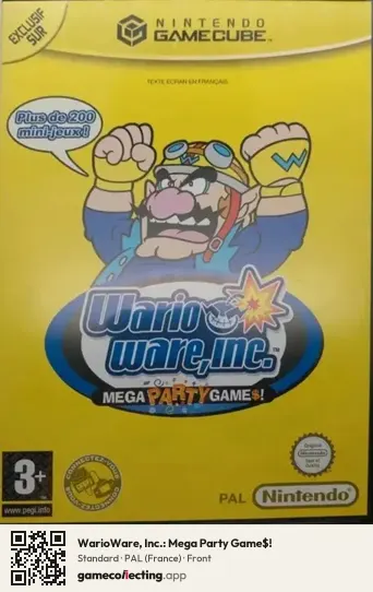 WarioWare, Inc.: Mega Party Game$! Nintendo GameCube, France box front