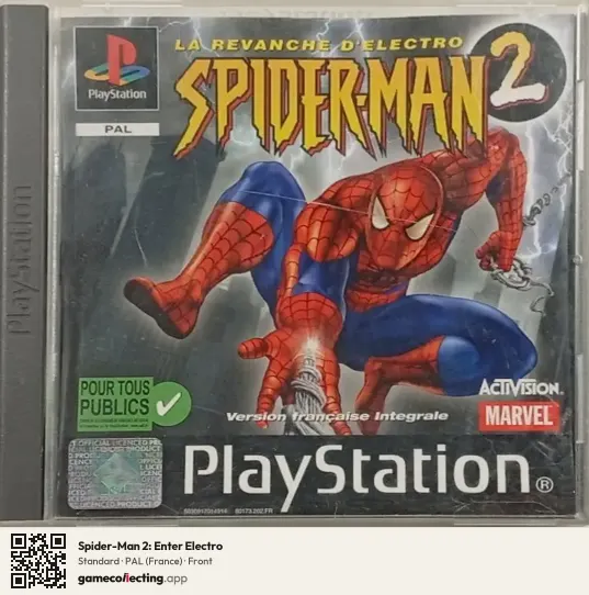 Spider-Man 2: Enter Electro PlayStation, France box front