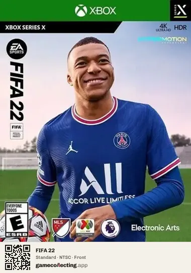 FIFA 22 Xbox Series X, NTSC box front