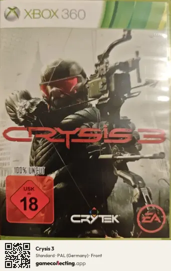 Crysis 3 Xbox 360, Germany box front