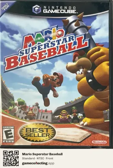 Mario Superstar Baseball Nintendo GameCube, NTSC box front