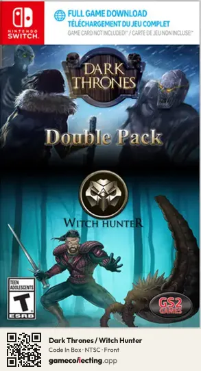 Dark Thrones / Witch Hunter Nintendo Switch, NTSC box front