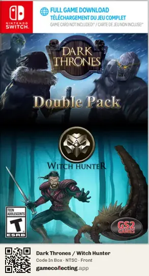 Dark Thrones / Witch Hunter Nintendo Switch, NTSC box front