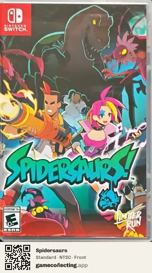 Spidersaurs Nintendo Switch, NTSC box front