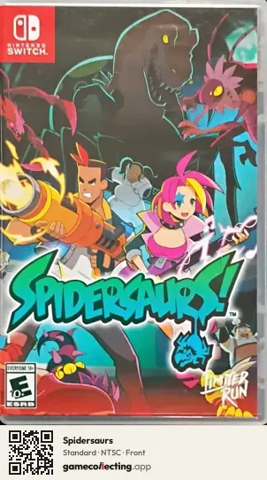 Spidersaurs Nintendo Switch, NTSC box front