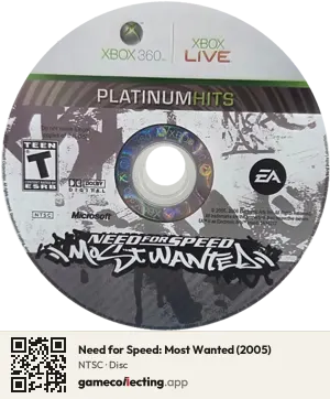 Need for Speed: Most Wanted (2005) Xbox 360, NTSC disc