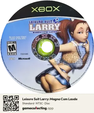 Leisure Suit Larry: Magna Cum Laude Xbox, NTSC disc