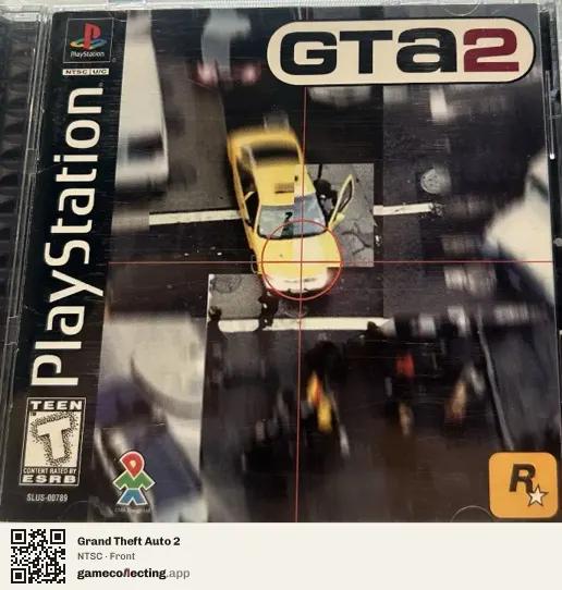 Grand Theft Auto 2 PlayStation, NTSC box front