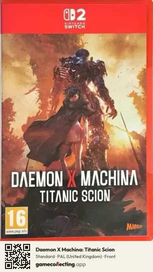 Daemon X Machina: Titanic Scion Nintendo Switch 2, United Kingdom box front