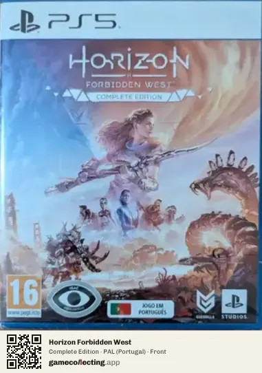 Horizon Forbidden West PlayStation 5, Portugal box front