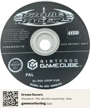 Drome Racers Nintendo GameCube, PAL disc