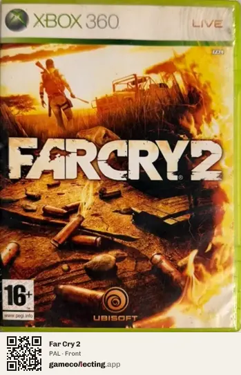 Far Cry 2 Xbox 360, PAL box front