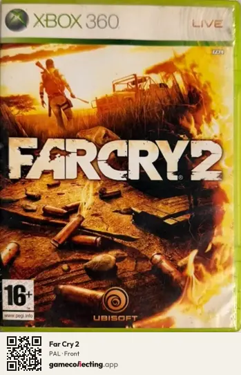 Far Cry 2 Xbox 360, PAL box front