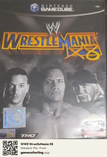 WWE WrestleMania X8 Nintendo GameCube, PAL box front
