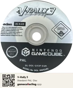 V-Rally 3 Nintendo GameCube, PAL disc