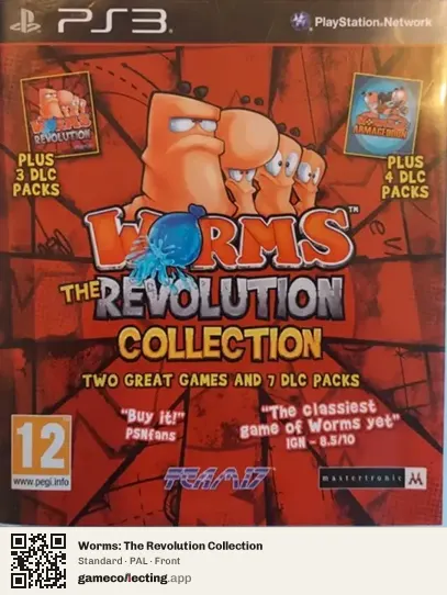 Worms: The Revolution Collection PlayStation 3, PAL box front