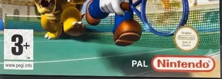 Mario Power Tennis, the USK square on its front
