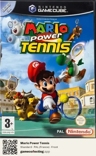 Mario Power Tennis Nintendo GameCube, France box front