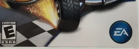 MySims Racing, the ESRB box on its front