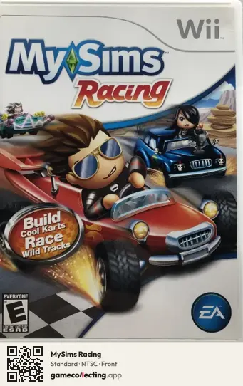 MySims Racing Nintendo Wii, NTSC box front