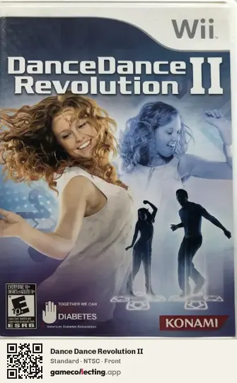 Dance Dance Revolution II Nintendo Wii, NTSC box front