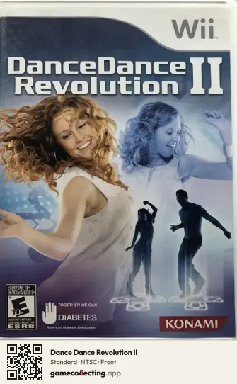 Dance Dance Revolution II Nintendo Wii, NTSC box front